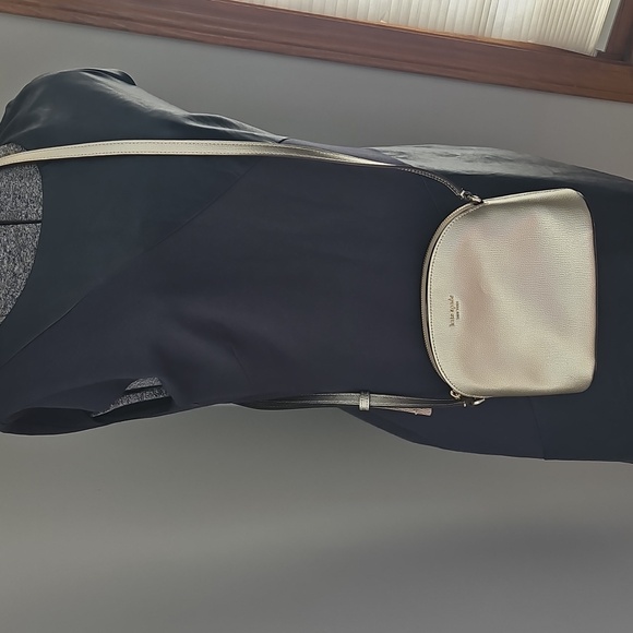 Kate Spade metallic gold dome crossbody